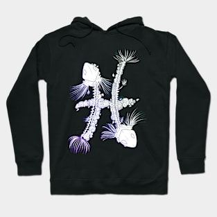 Pisces Skeleton - Colour Outline Hoodie